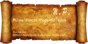 Miselbach Pompónia névjegykártya